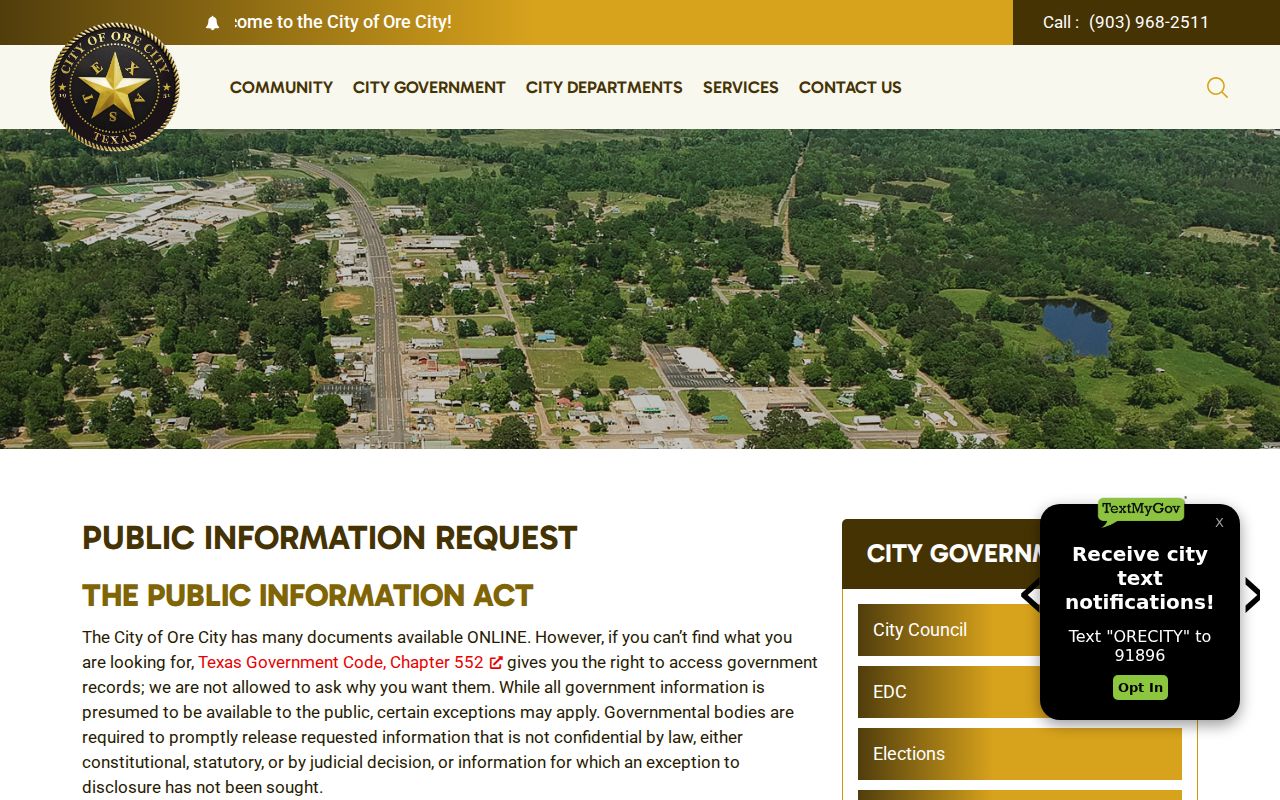 Marion County most wanted records: blank Ore City public-information form for existing policies